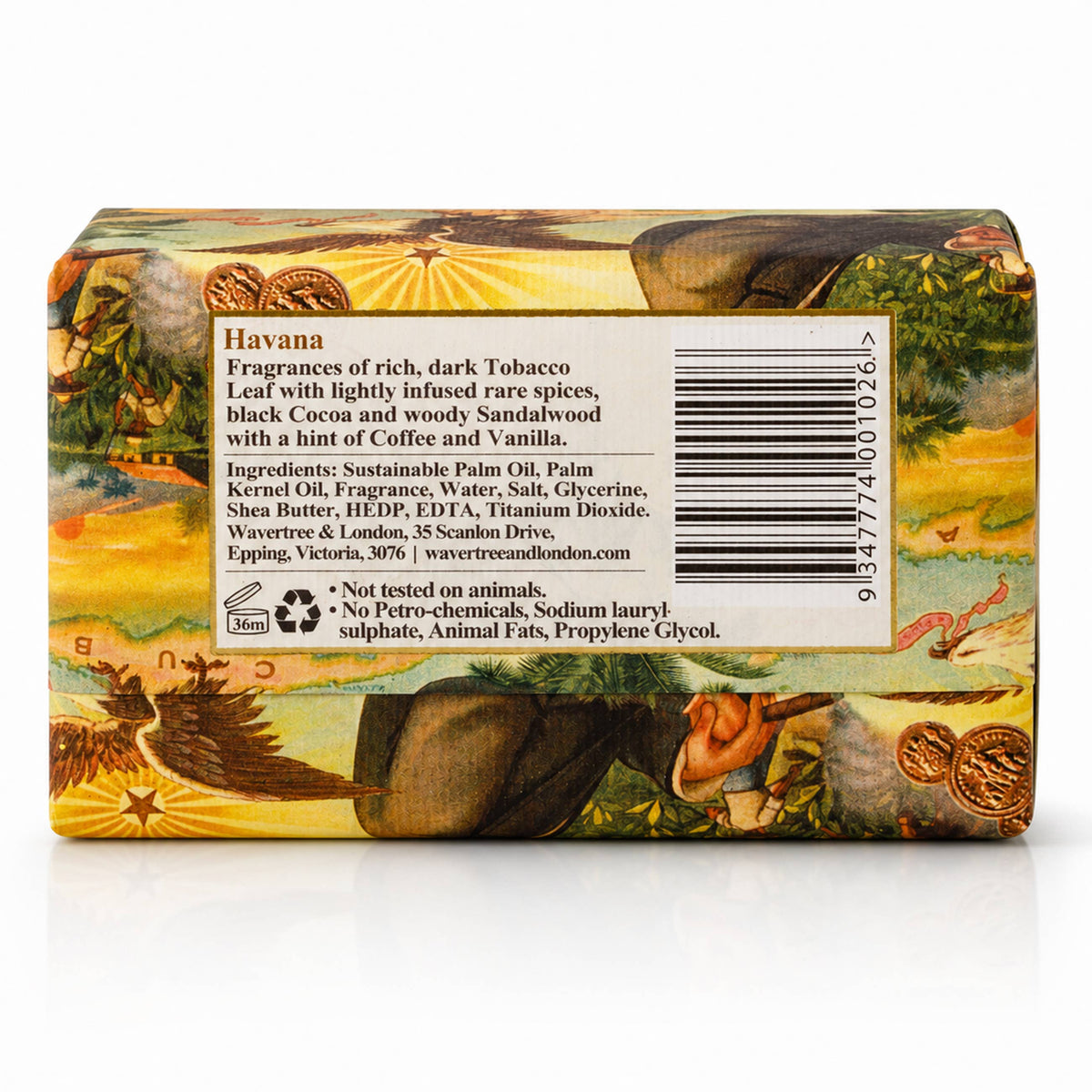 Jabón en barra Wavertree & London Havana “8‑unit pack”