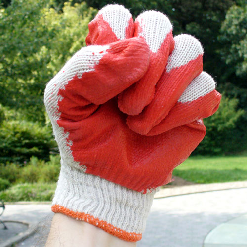 Wholesale Working Gloves - Red Latex Coated Work Gloves - 15 or 300 Pairs