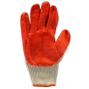 Wholesale Working Gloves - Red Latex Coated Work Gloves - 15 or 300 Pairs