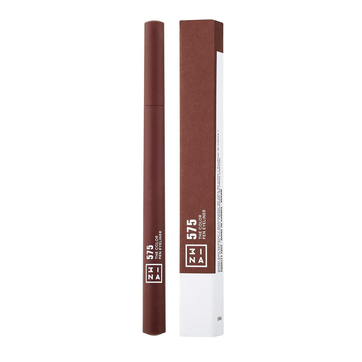 3INA The Color Pen Eyeliner - Waterproof Colorful Liquid Eyeliner Pencil for Bold Looks - Precise Felt Tip - 14 Hour Wear Eye Makeup - 575-0.034 oz