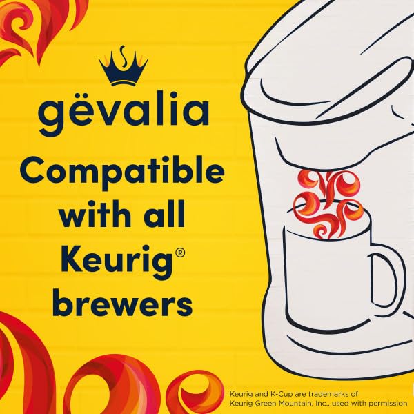 Gevalia House Blend Medium Roast Single Serve Coffee Pods - Smooth & Balanced with Caramel and Citrus Notes - 10 Count (Pack of 1)