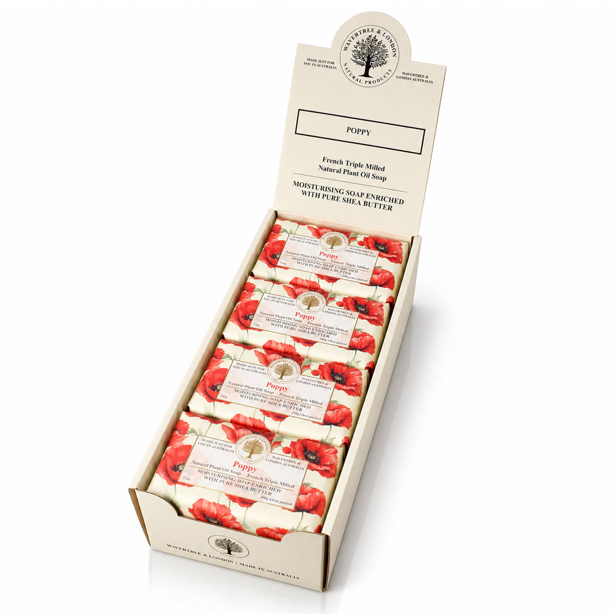 Barras de Jabón de Lujo Wavertree & London Poppy “8‑unit pack”