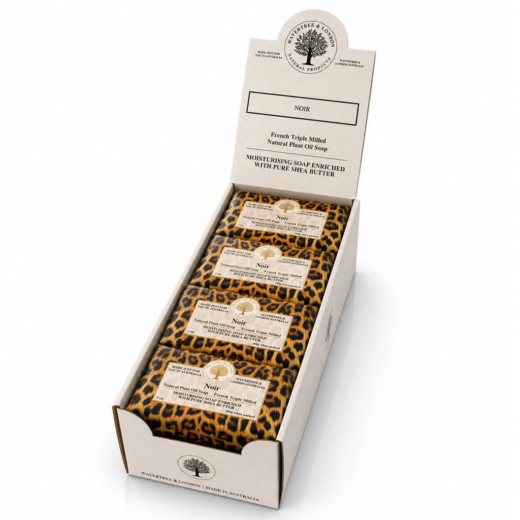 Jabones de lujo Wavertree & London Noir “8‑unit pack”