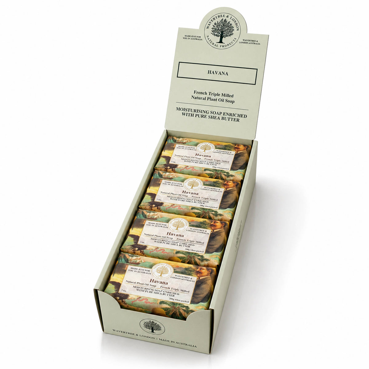 Jabón en barra Wavertree & London Havana “8‑unit pack”