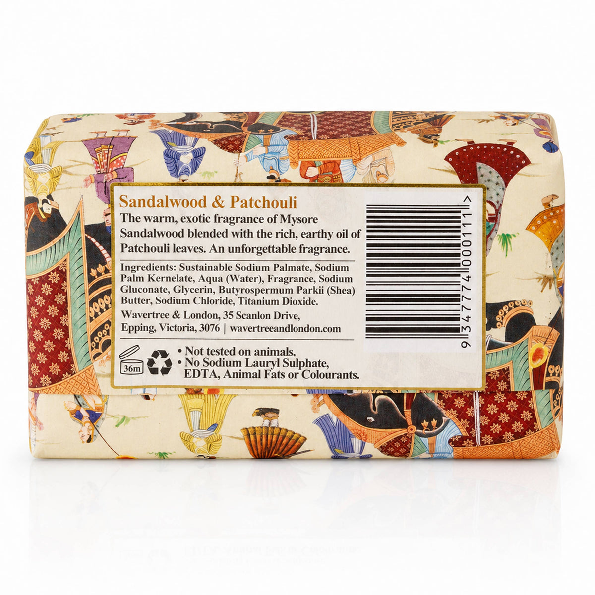 Jabones de lujo de sándalo y pachulí de Wavertree & London “8‑unit pack”