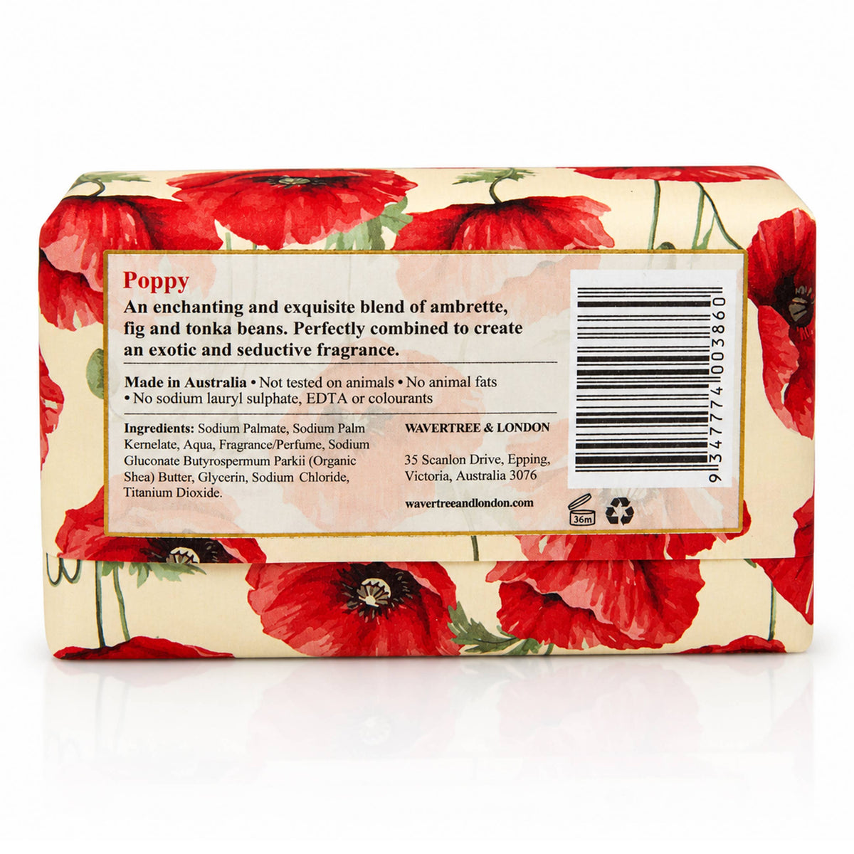 Barras de Jabón de Lujo Wavertree & London Poppy “8‑unit pack”