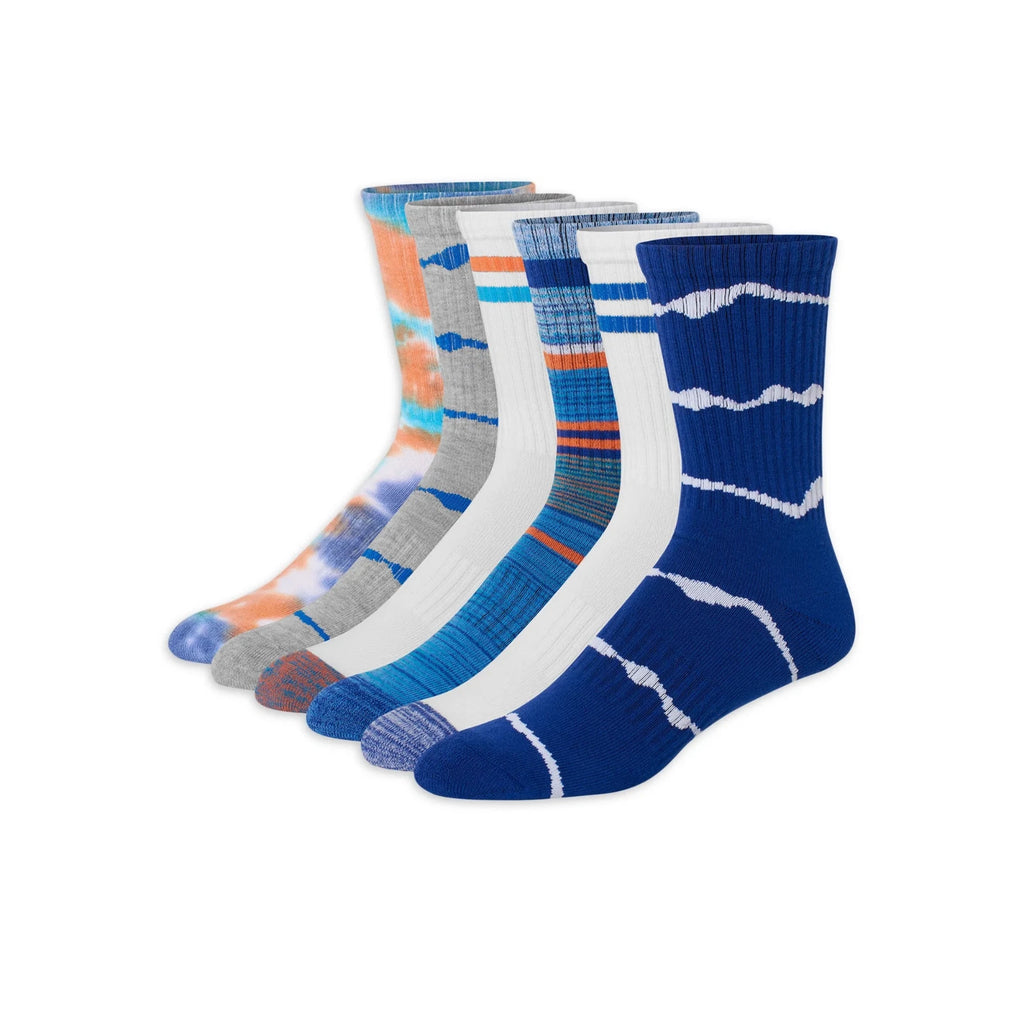 Hanes Originals Men's Crew Socks Multi Color shoe size 6-12
